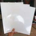 Folha de plástico PVC rígida branca para cartão de jogo